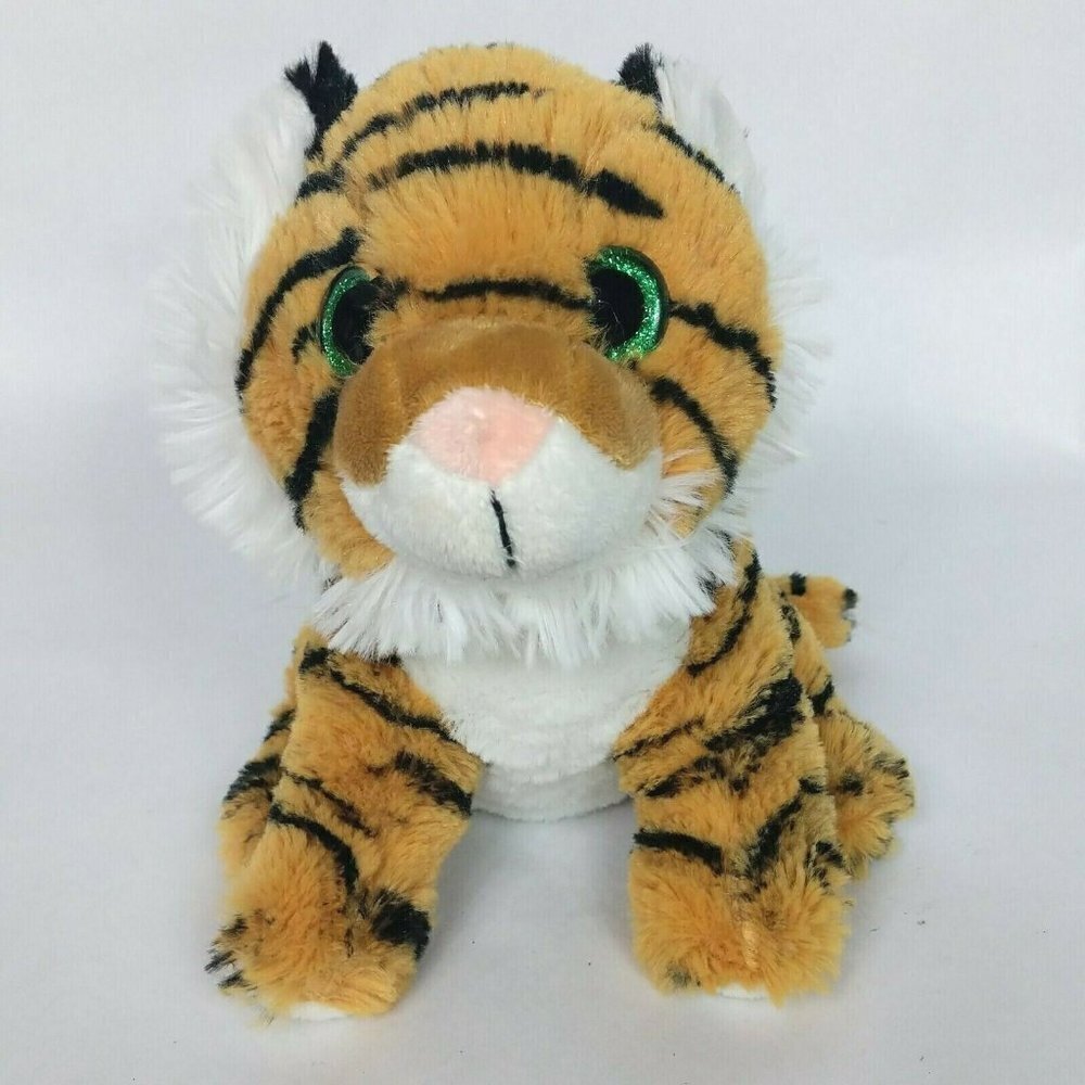 Toys R Us Tiger Plush Orange Striped 7.5 Inch